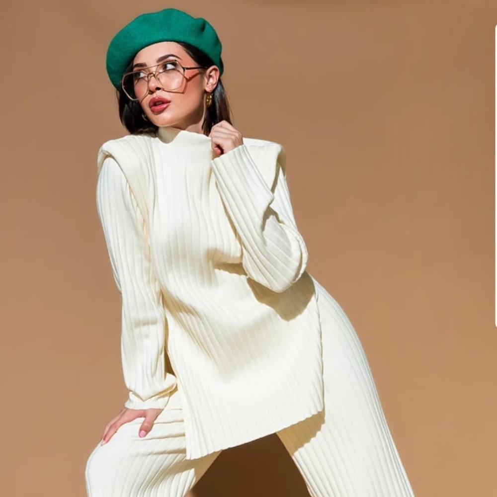 New Era Knit Set -Ivory